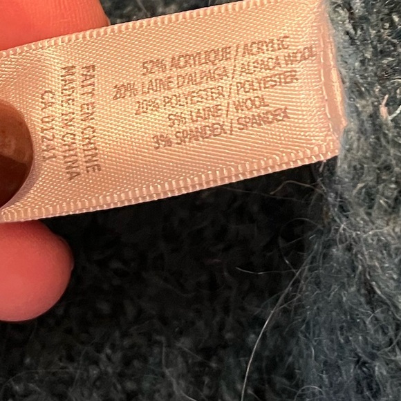 CONTEMPORAINE PAR SIMONS – TEAL TURTLENECK SWEATER – SIZE L - Picture 7 of 9